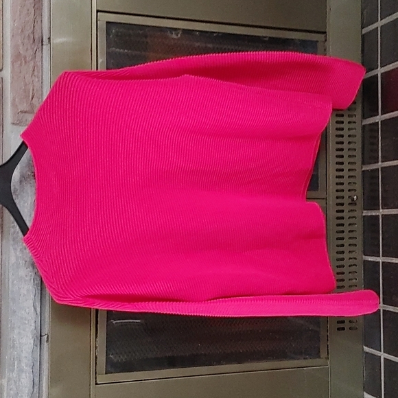 Tom Tailor rib knit pullover sweater pink 100% cotton size medium - Picture 4 of 7